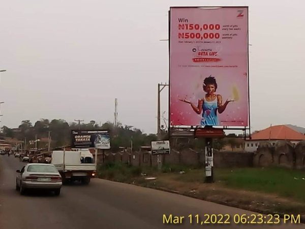 Portrait Billboard Along Ajilosun Rd By Asumta Hospital, Ado, Ekiti State