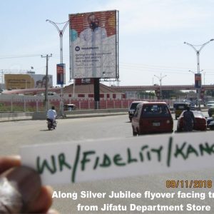 Portrait Billboard Along Olu Obasanjo Road By Silver Jubilee, Kano State.