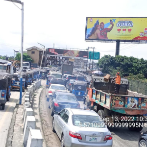 Unipole Billboard Effurun road by Delta Mall, Warri. 