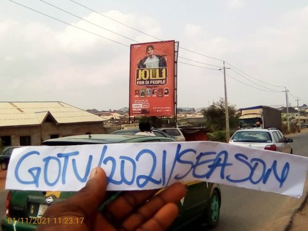 portriat Billboard Along Obantoko Road, Abeaokuta, Ogun State.