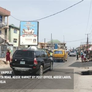 Portrait Billboard Agege Market, Old Abeokuta Road, Lagos State