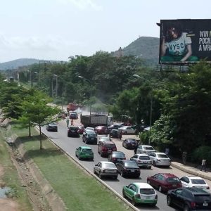 Outdoor Unipole Billboard By Mpape junction, Abuja