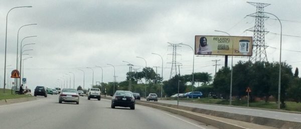 Unipole Billboard Near ACCO estate along Airport road, Abuja