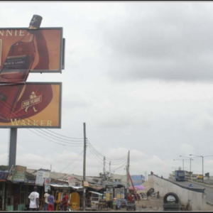 Billboard in Costain Iponrin, Lagos