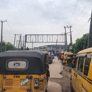 Gantry Billboard Oba Akran Road Junction Akanni Dorathy Guinness, Lagos