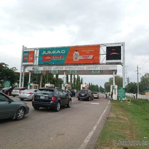 Gantry LED Billboard Nnamdi Azikiwe International Airport,Abuja