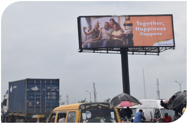 Unipole Billboard TINCAN By Liverpool Bridge Way, Lagos