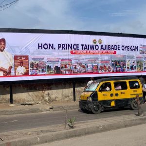 96 Sheet Static Billboard Princess junction Adeniji Adele Road, Lagos
