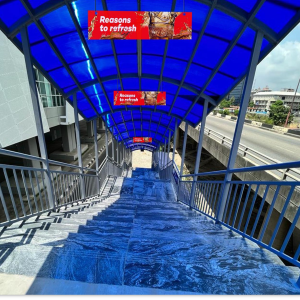 Billboard- Entrance/Exit A Pedestrian Staircase Marina Station, Lagos