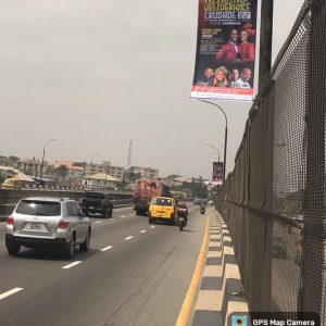 Lamppoles Entrance into 3rd mainland Bridge, Lagos