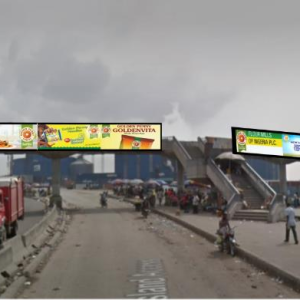 Backlit Bridge Panel Along Tincan Island 2Nd Gate Apapa Ftf Mile 2 By Nigerian Ports Authority Gate ,Lagos