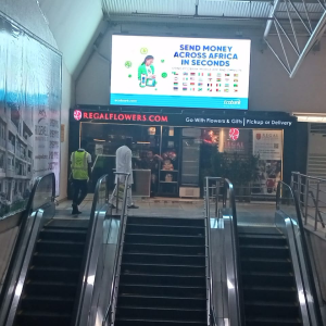 Led Billboard Inside MMA2 By Escalator To Departure