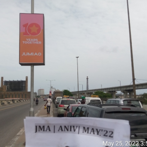 Light Box Along  Eko Bridge Towards Apogbon , Lagos State