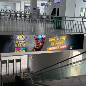 Billboard Branding of Concourse Exit B and C Lobby Marina Station, Lagos