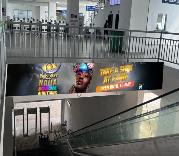 Billboard Branding of Concourse Exit B and C Lobby Marina Station, Lagos