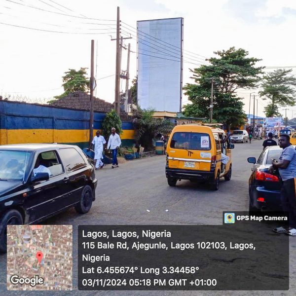 Double Face Portrait Billboard Police Barrack, Ajeromi Ifelodun Station, Baale Street, Ajegunle, Apapa, Lagos