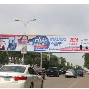 Gantry Billboard Apo Legislative Quarters, Abuja.