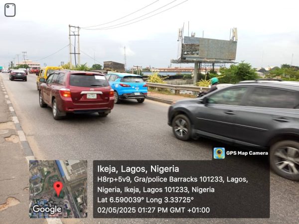Unipole Billboard Airport junction ftf Domestic Airport,ftt Mobolaji Bank Anthony way,Ikeja, Lagos