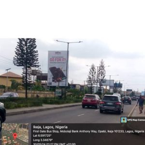 Portrait Billboard in Bolaji Bank Anthony Way Facing Towards Airport, Computer Village, Lagos State