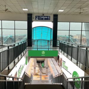 Billboard Branding of Concourse in Mile 2 Station Platform 2 Entrance Exit , Lagos