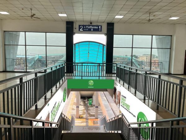 Billboard Branding of Concourse in Mile 2 Station Platform 2 Entrance Exit , Lagos