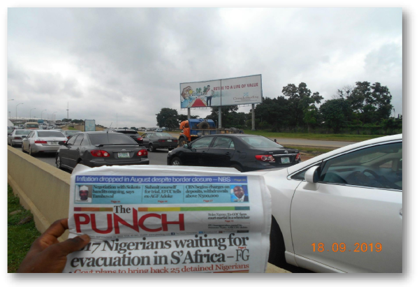Mega Billboard Airport Road By City Gate, Abuja.