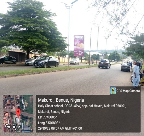 Portrait Billboard Atiku Abubakar Road Before Federal Medical Centre, Makurdi Benue State