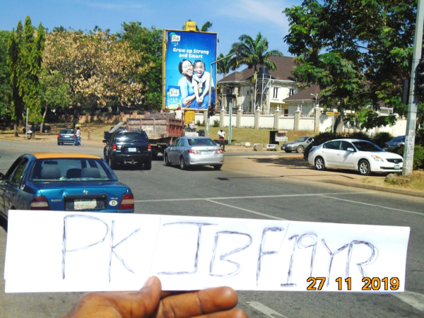 Portrait Billboard Ibb Way By Bpe Junction Maitama , Abuja.