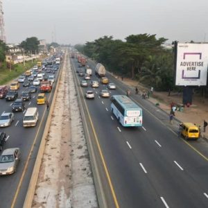 Portrait Billboard Lagos-Ibadan Expressway by Magodo, Lagos