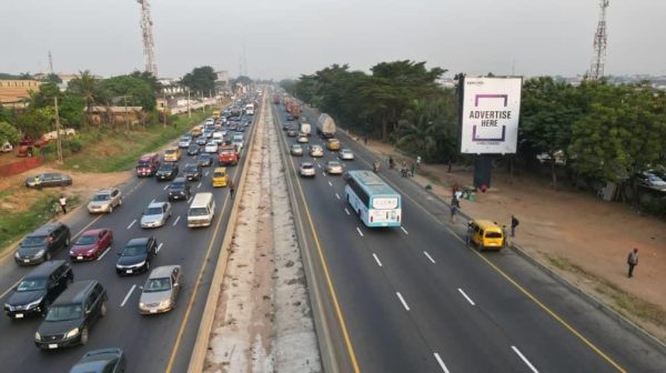 Portrait Billboard Lagos-Ibadan Expressway by Magodo, Lagos