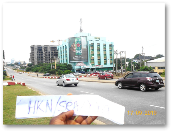 WallDrape Billboard At Central Area By Dome Night Club, Abuja.