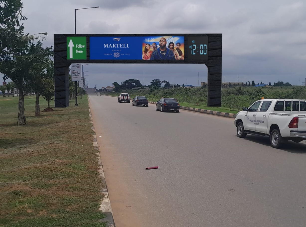 LED Gantry Billboard International Airport by military Checking Point, Lagos 1 LED Gantry Billboard International Airport by military Checking Point, Lagos