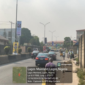Lamppoles Herbert Macaulay road from jibowu steel bridge Yaba, Lagos