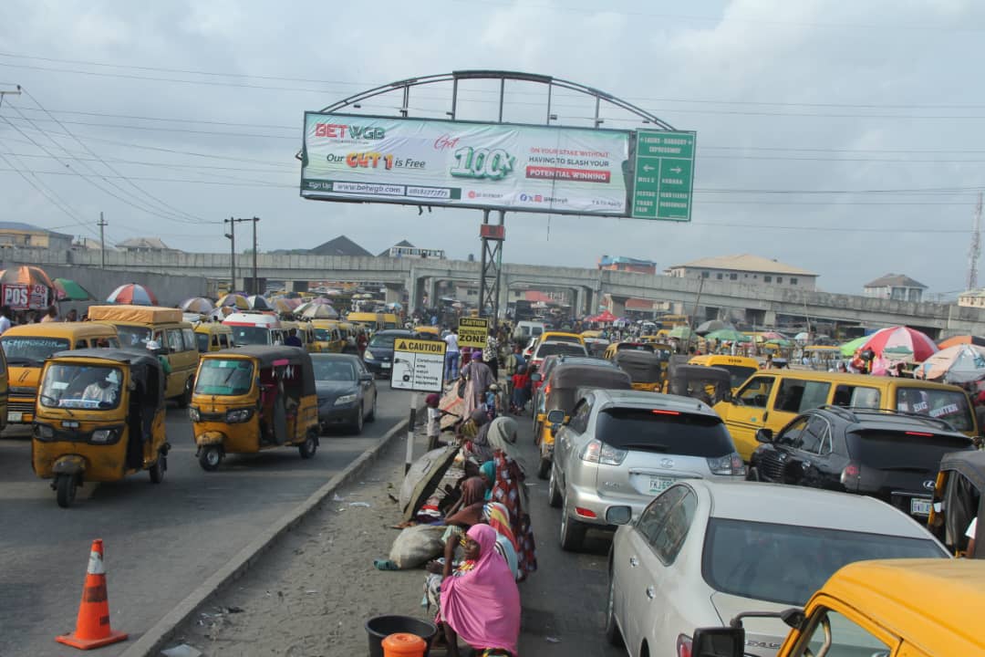 Gantry Billboard Along Alaba Tradfair Market, Badagry Expressway, Lagos State 1 Gantry Billboard Along Alaba Tradfair Market, Badagry Expressway, Lagos State
