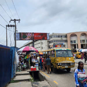 Digital Gantry Billboard At Tejuosho Market, Ojuju Yaba, Lagos