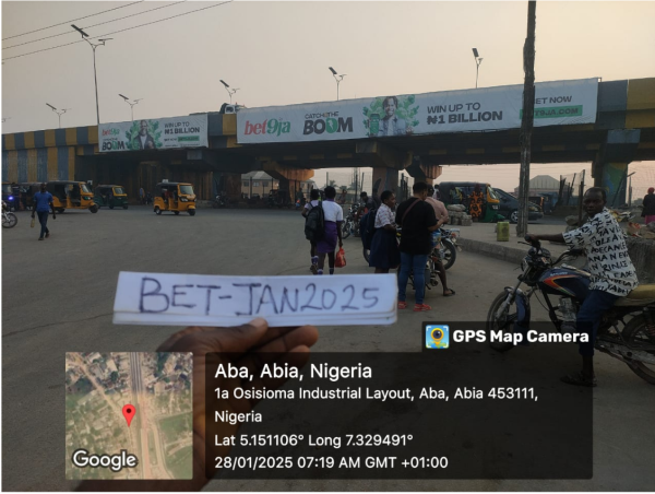 Bridge Panel Billboard Osisioma Flyover Aba Owerri Road Aba, Abia State
