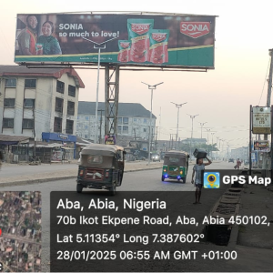Eyecatcher Billboard Ikot Ekpene Road, Ogborhill Aba, Abia State