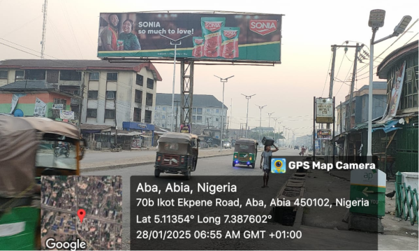 Eyecatcher Billboard Ikot Ekpene Road, Ogborhill Aba, Abia State