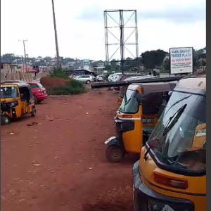 Portrait Billboard In Front Of New Kenyeta Market, Enugu State.
