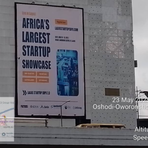 Portrait Billboard Oshodi terminal 3 Oshodi Transport Interchange, Lagos