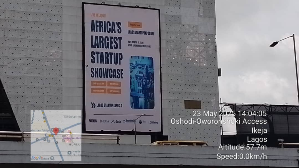 Portrait Billboard Oshodi terminal 3 Oshodi Transport Interchange, Lagos