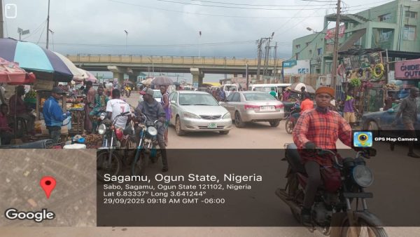 Bridge Panel Billboard at the Entrance of sabo market in sagamu, Ogun State