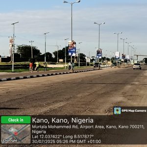 Lamppoles Murtala Mohammed Rd, Airport Area, Kano State