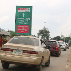 Portrait Billboard Life camp by Stella Maris, Abuja