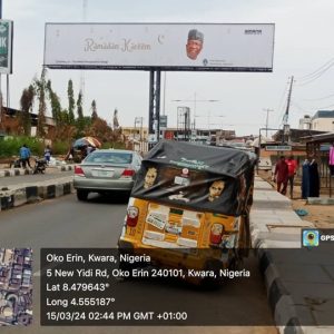 Eyecatcher Billboard Along Yidi Road Ftt Unity Junction, Illorin, Kwara State