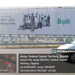 Large Format Billboard Airport road by kuje bridge FTT airport from city gate, Abuja