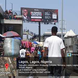 Unipole Billboard Tejuosho, Yaba, Lagos