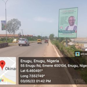 Portrait Billboard Along Strabag Junction by Airport Road FTF Enugu/Abakaliki, Enugu State.