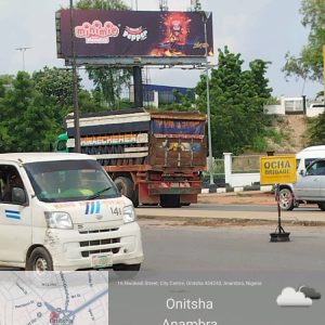 Unipole Billboard Enugu-Onitsha expressway, Upper Iweka flyover Onitsha, Anambra State