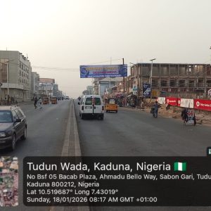 Eyecatcher Billboard Bacab Plaza, Tundun Wada, Kaduna State